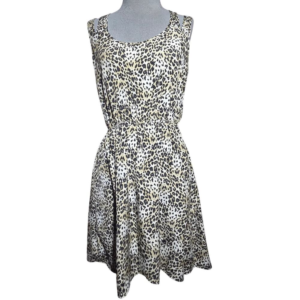 Animal Print Sleevless Mini Dress Size Medium